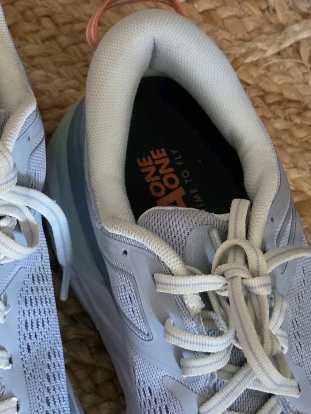 Hoka One W Bondi 7 Light Blue Womens Size 8 Athletic Cushioned Running Shoes - Picture 16 of 16
